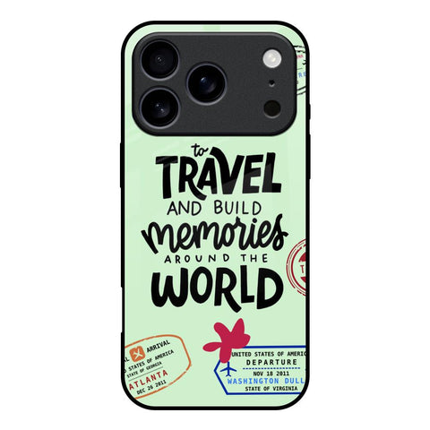 Travel Stamps iPhone 17 Pro Glass Back Cover Online