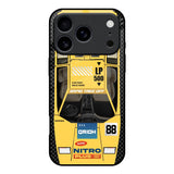 Yellow Racing Car iPhone 17 Pro Glass Back Cover Online
