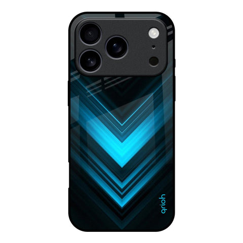 Vertical Blue Arrow iPhone 17 Pro Glass Back Cover Online