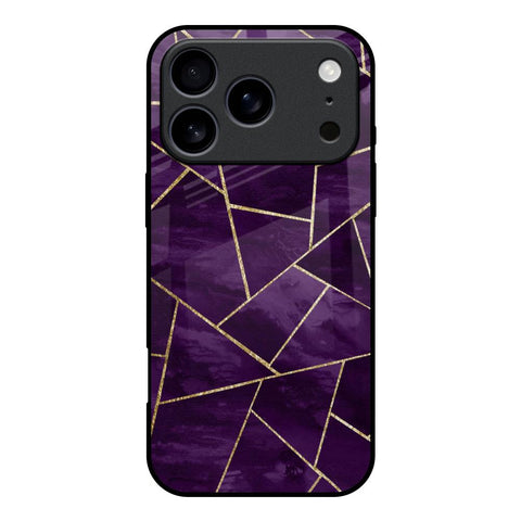 Geometric Purple iPhone 17 Pro Glass Back Cover Online