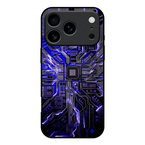 Techno Color Pattern iPhone 17 Pro Glass Back Cover Online