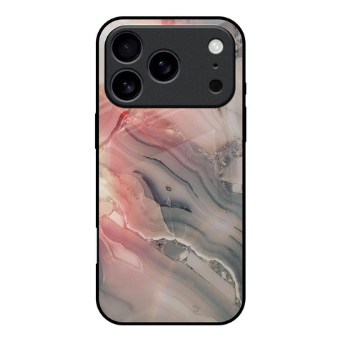 Pink And Grey Marble iPhone 17 Pro Glass Back Cover Online