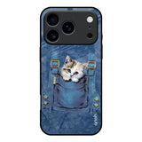 Kitty In Pocket iPhone 17 Pro Glass Back Cover Online