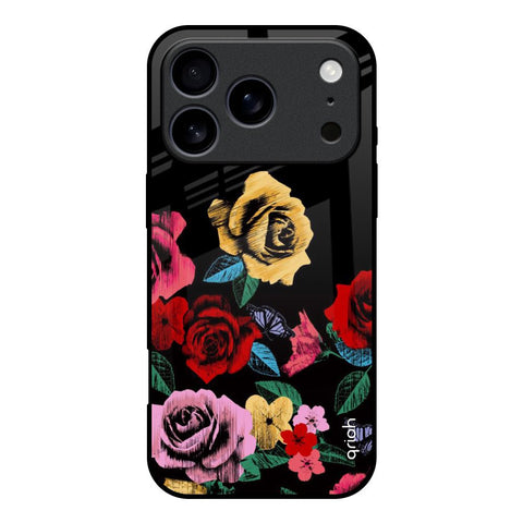 Floral Decorative iPhone 17 Pro Glass Back Cover Online
