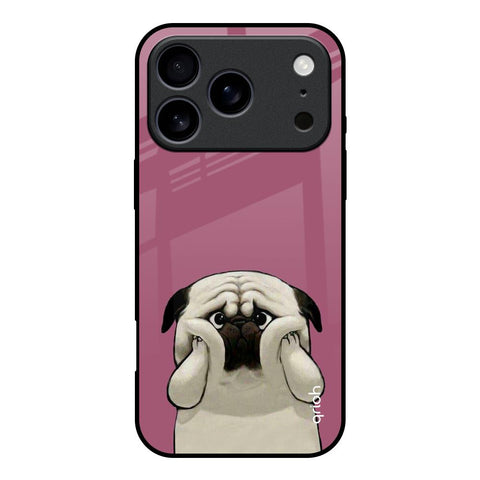 Funny Pug Face iPhone 17 Pro Glass Back Cover Online