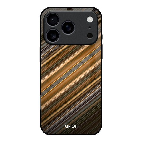 Diagonal Slash Pattern iPhone 17 Pro Glass Back Cover Online