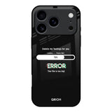 Error iPhone 17 Pro Glass Back Cover Online
