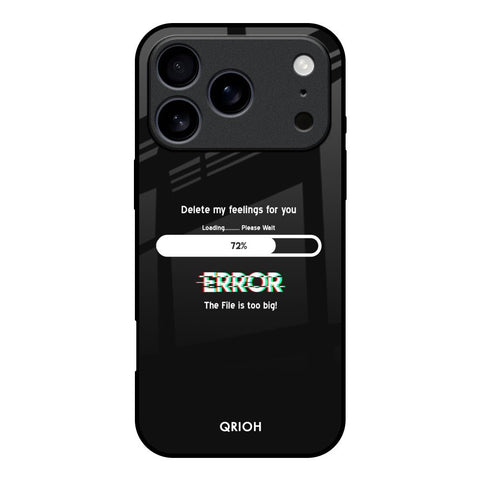 Error iPhone 17 Pro Glass Back Cover Online
