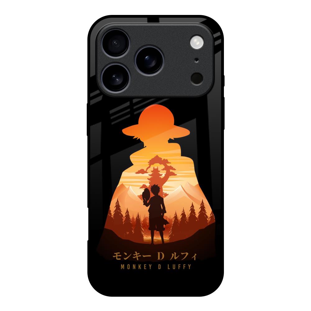 iPhone ルフィ Luffy One Piece iPhone 17 Pro Glass Back Cover - Flat 35% Off On