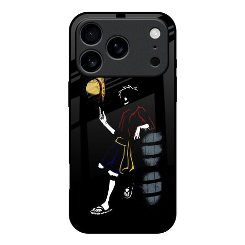 Luffy Line Art iPhone 17 Pro Glass Back Cover Online