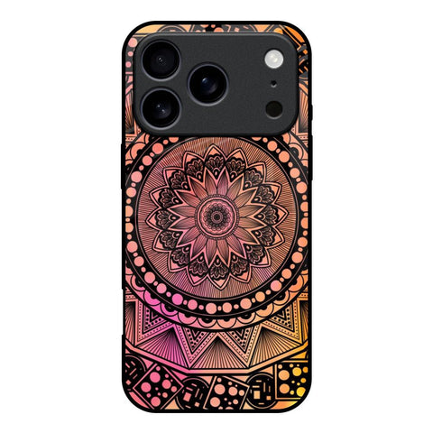 Floral Mandala iPhone 17 Pro Glass Back Cover Online