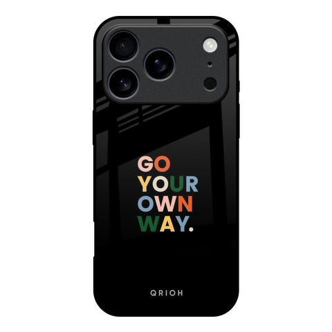 Go Your Own Way iPhone 17 Pro Glass Back Cover Online