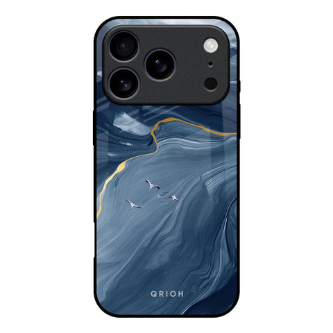 Deep Ocean Marble iPhone 17 Pro Glass Back Cover Online