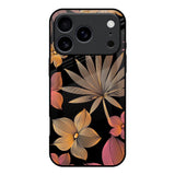 Lines Pattern Flowers iPhone 17 Pro Glass Back Cover Online