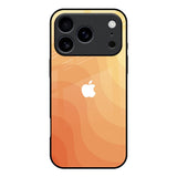 Orange Curve Pattern iPhone 17 Pro Glass Back Cover Online
