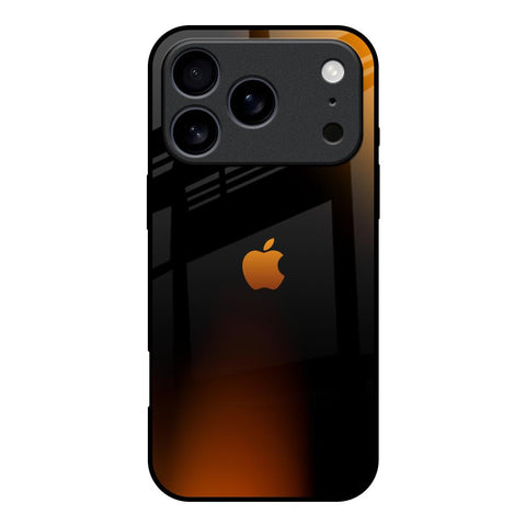 Orange Black Fusion iPhone 17 Pro Glass Back Cover Online