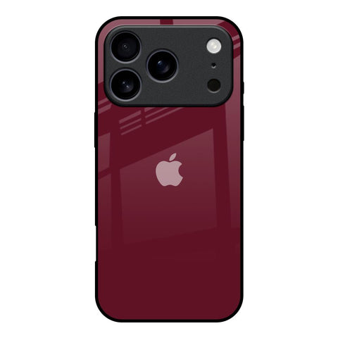 Classic Burgundy iPhone 17 Pro Glass Back Cover Online