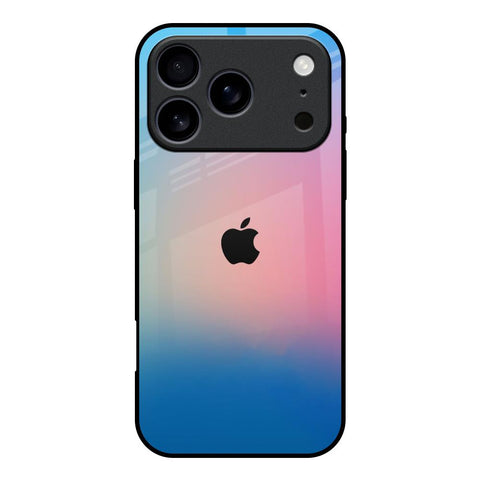 Blue & Pink Ombre iPhone 17 Pro Glass Back Cover Online