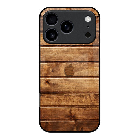 Wooden Planks iPhone 17 Pro Glass Back Cover Online
