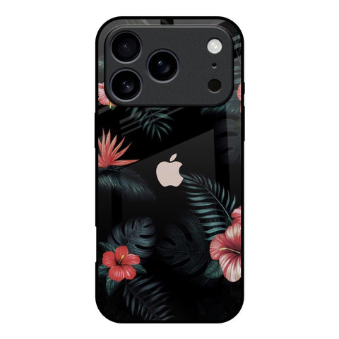 Tropical Art Flower iPhone 17 Pro Glass Back Cover Online