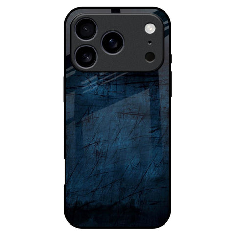 Dark Blue Grunge iPhone 17 Pro Max Glass Back Cover Online