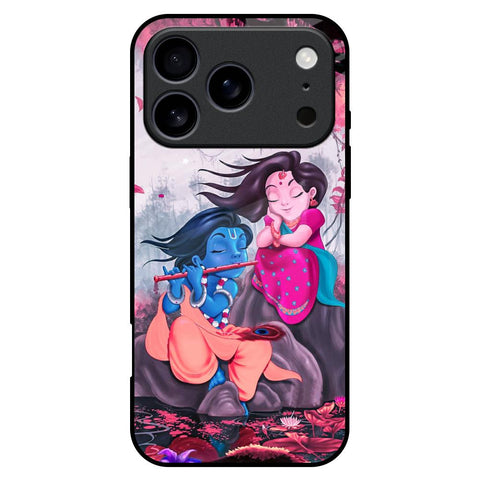Radha Krishna Art iPhone 17 Pro Max Glass Back Cover Online