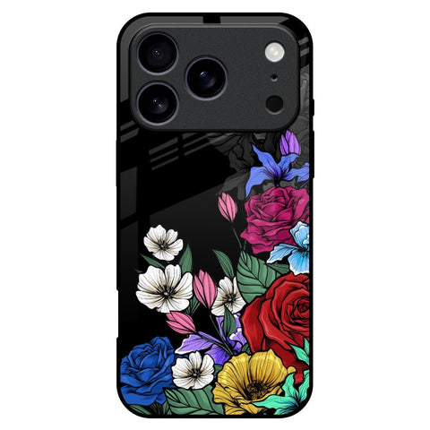 Rose Flower Bunch Art iPhone 17 Pro Max Glass Back Cover Online