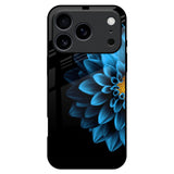 Half Blue Flower iPhone 17 Pro Max Glass Back Cover Online