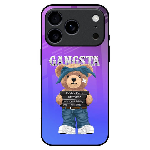 Gangsta Bear iPhone 17 Pro Max Glass Back Cover Online