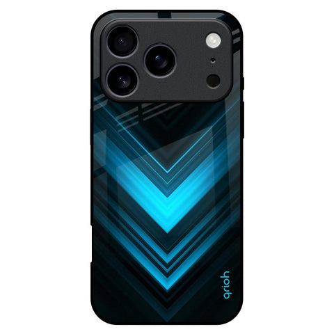 Vertical Blue Arrow iPhone 17 Pro Max Glass Back Cover Online