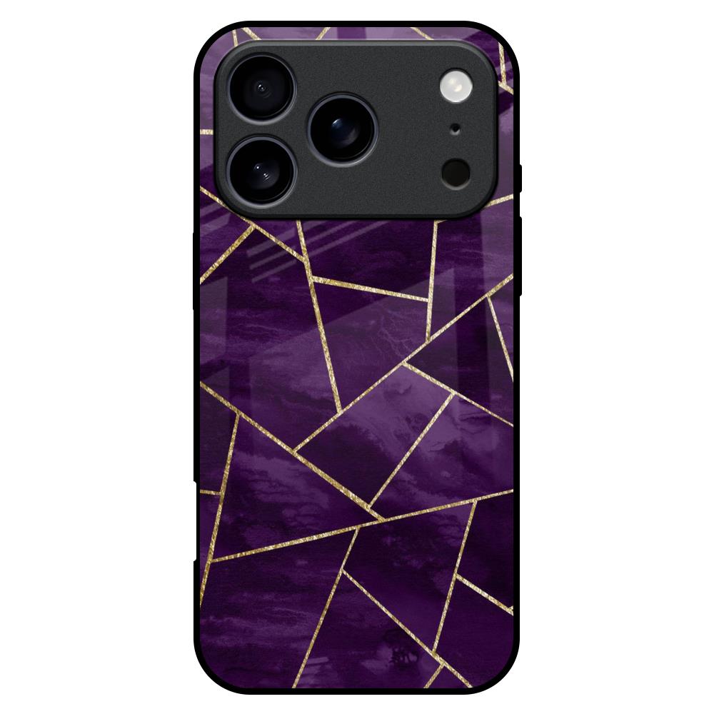 Geometric Purple iPhone 17 Pro Max Glass Back Cover Online