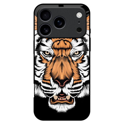 Angry Tiger iPhone 17 Pro Max Glass Back Cover Online
