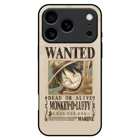 Luffy Wanted iPhone 17 Pro Max Glass Back Cover Online