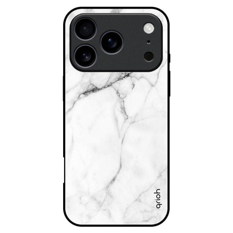 Modern White Marble iPhone 17 Pro Max Glass Back Cover Online