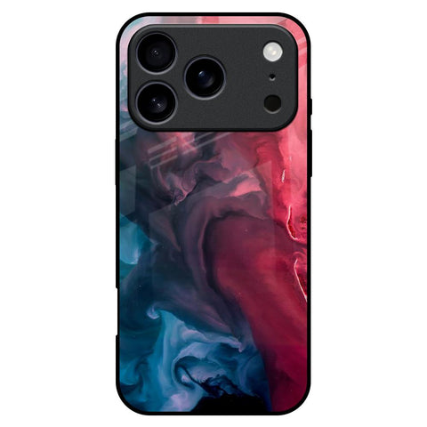 Blue & Red Smoke iPhone 17 Pro Max Glass Back Cover Online