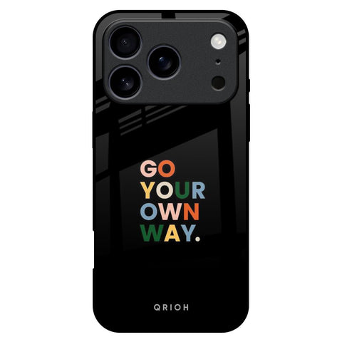 Go Your Own Way iPhone 17 Pro Max Glass Back Cover Online