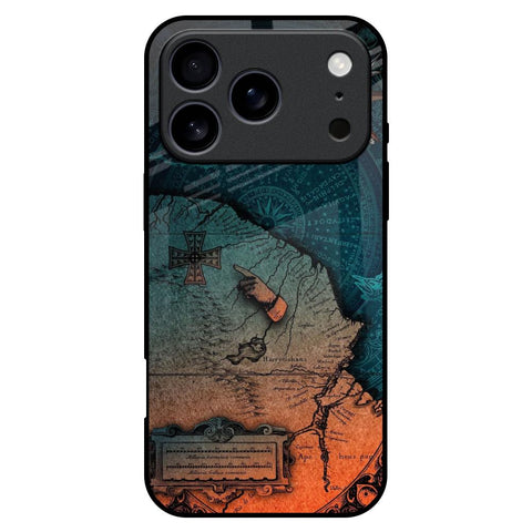 Geographical Map iPhone 17 Pro Max Glass Back Cover Online