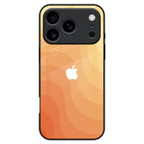 Orange Curve Pattern iPhone 17 Pro Max Glass Back Cover Online