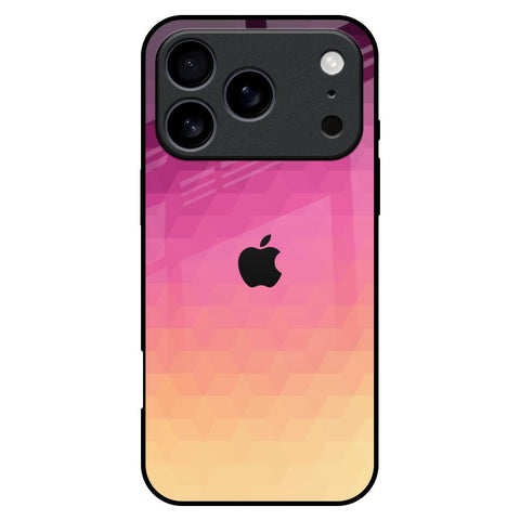 Geometric Pink Diamond iPhone 17 Pro Max Glass Back Cover Online