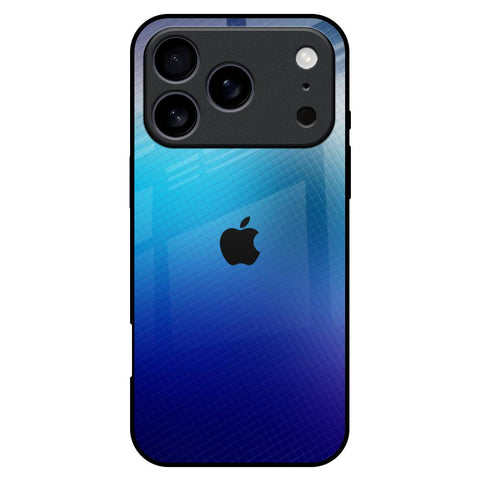 Blue Rhombus Pattern iPhone 17 Pro Max Glass Back Cover Online