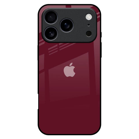 Classic Burgundy iPhone 17 Pro Max Glass Back Cover Online