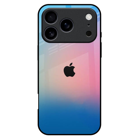 Blue & Pink Ombre iPhone 17 Pro Max Glass Back Cover Online
