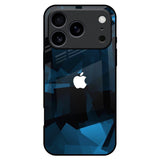 Polygonal Blue Box iPhone 17 Pro Max Glass Back Cover Online