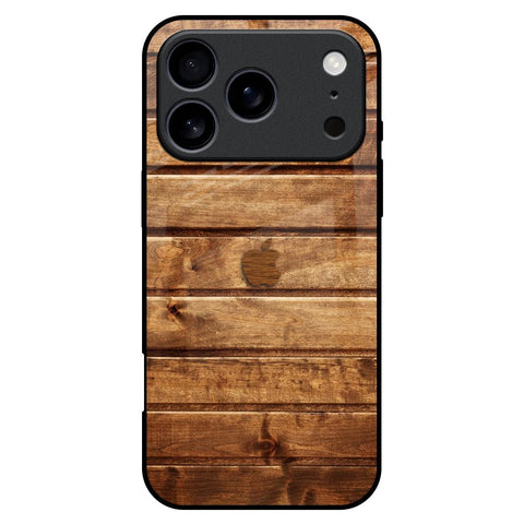 Wooden Planks iPhone 17 Pro Max Glass Back Cover Online