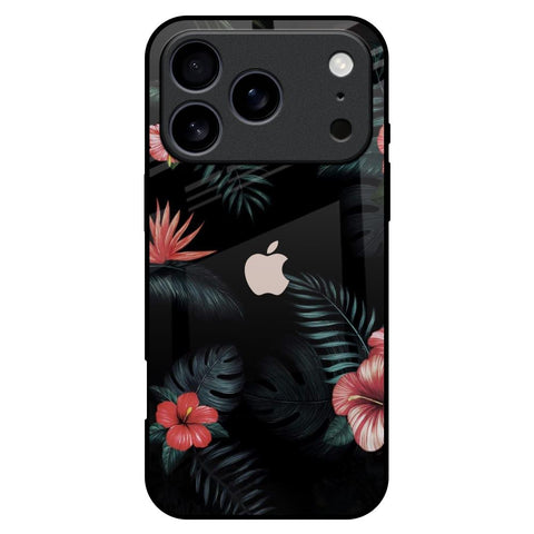 Tropical Art Flower iPhone 17 Pro Max Glass Back Cover Online