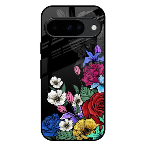 Rose Flower Bunch Art Google Pixel 10 5G Glass Back Cover Online
