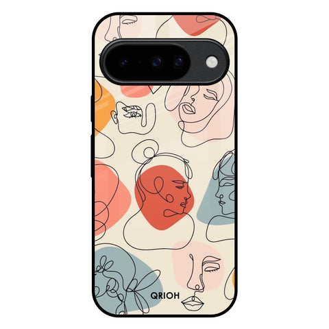 Abstract Faces Google Pixel 10 5G Glass Back Cover Online