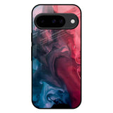 Blue & Red Smoke Google Pixel 10 5G Glass Back Cover Online