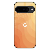 Orange Curve Pattern Google Pixel 10 5G Glass Back Cover Online