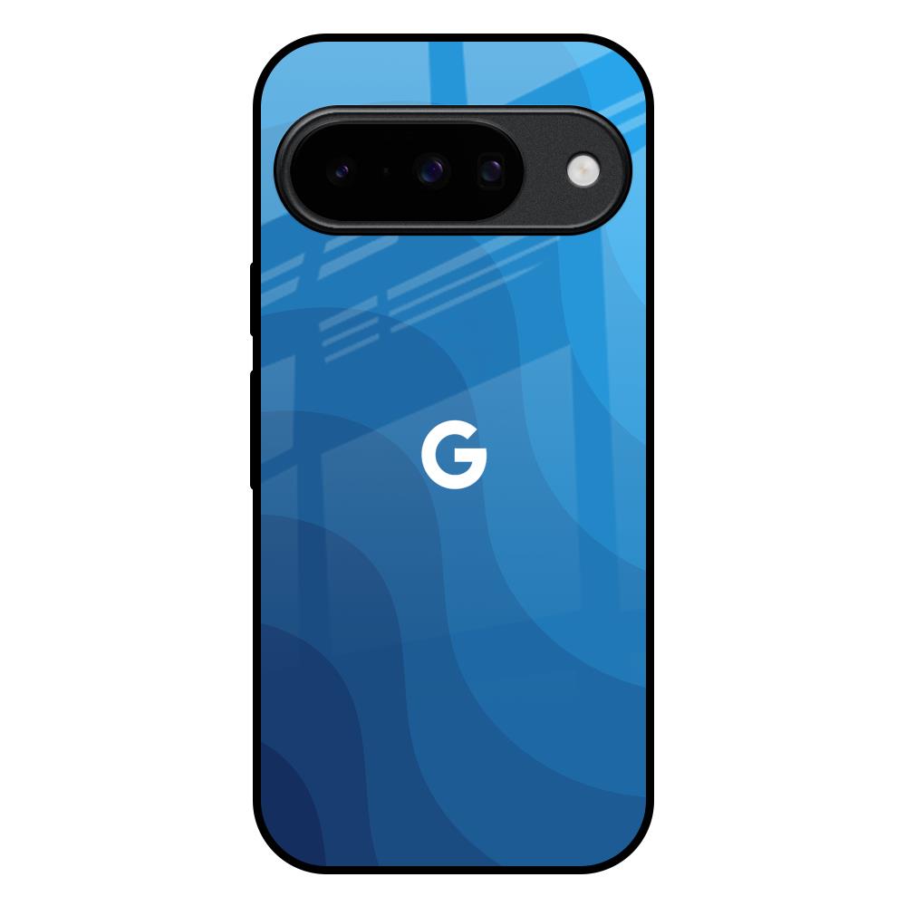 Blue Wave Abstract Google Pixel 10 5G Glass Back Cover Online
